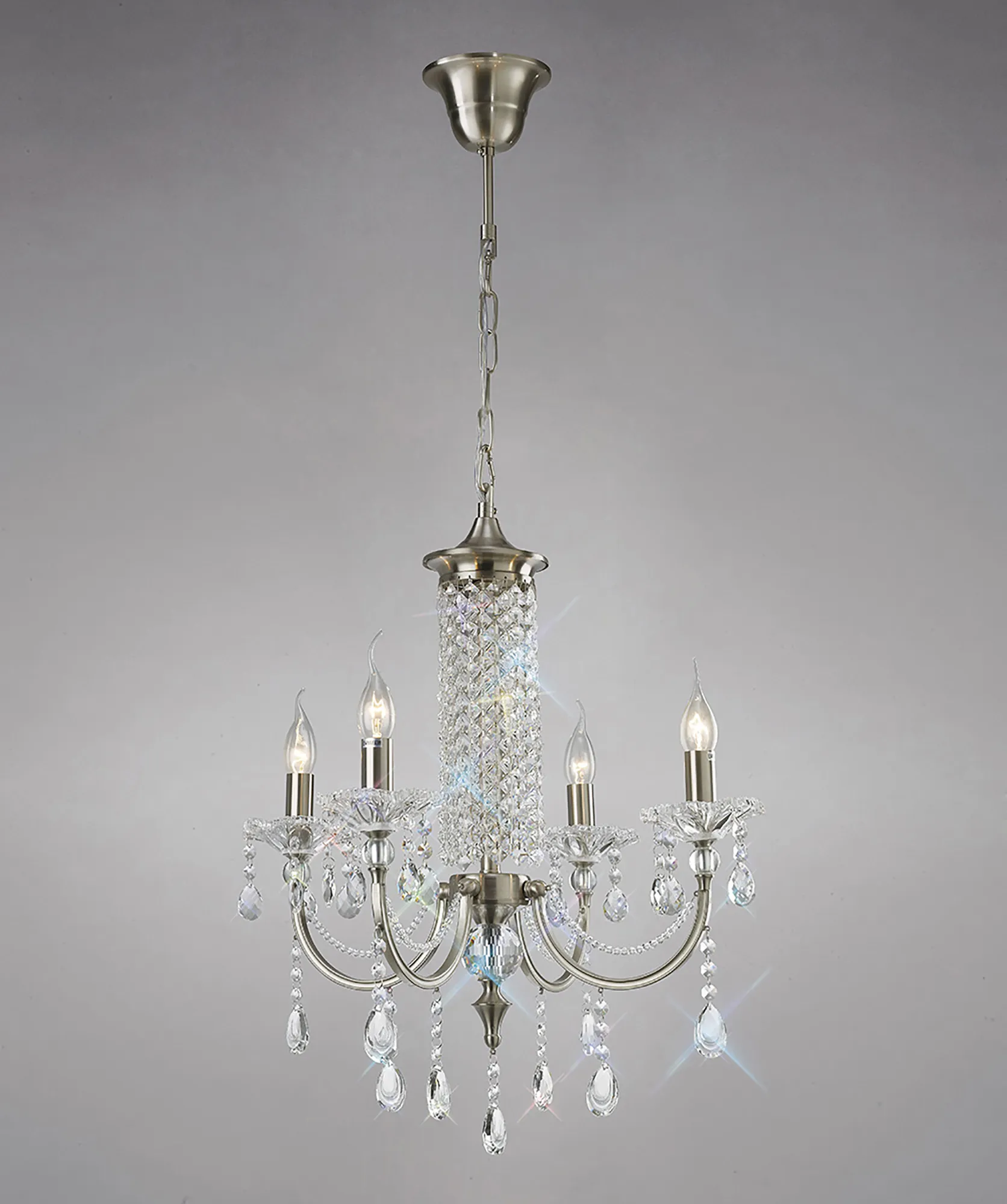 IL32084  Leana Crystal Pendant 4 Light